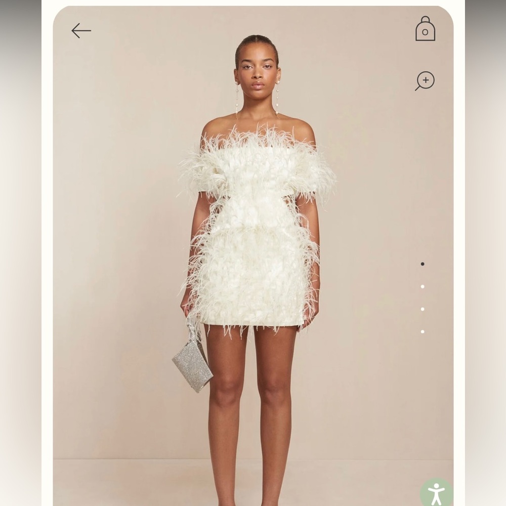 Cult Gaia Feather Dress